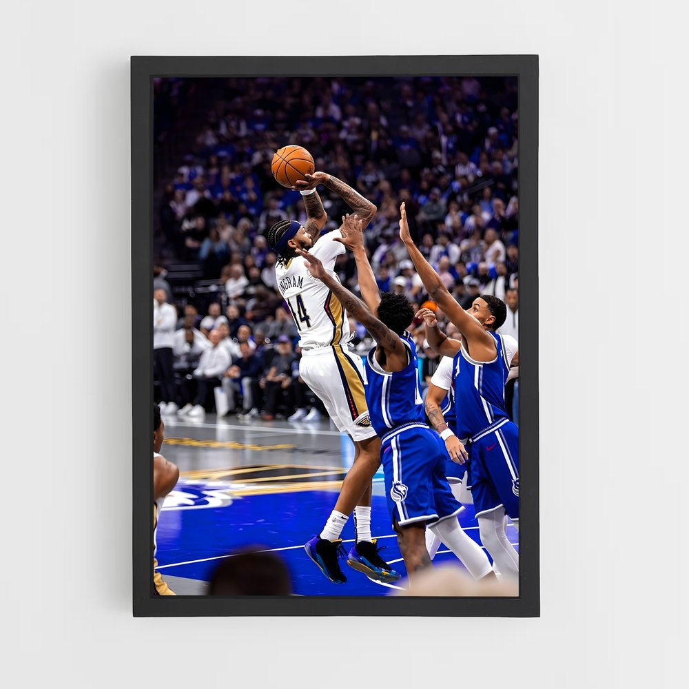 Poster Vers le Panier – affiche Basketball (vue 2)